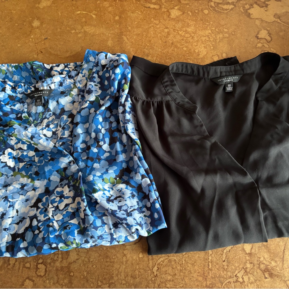 Investments Women’s Sheer Tops(2X) Lot